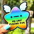“My Last Flying Fk” Rainbow Star Sticker Sticker