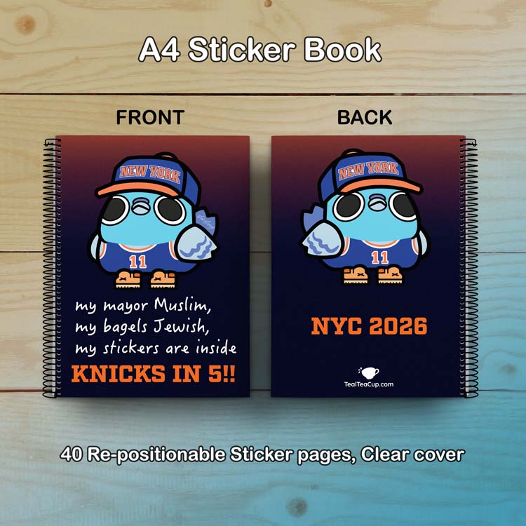 PREORDER: NYC Knicks ChonkPigeon Stickerbook Sticker Book
