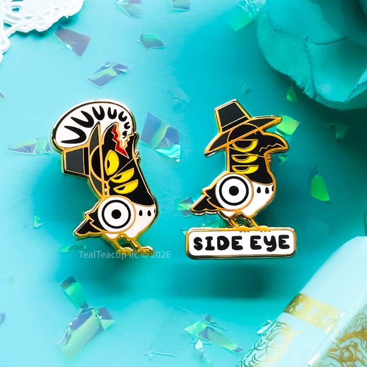 BUNDLE: 2 Sussie Bird Pins Enamel Pin