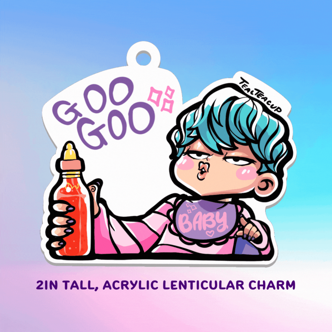 Baby Saja Lenticular Charm TealTeacup Shop