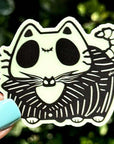 ChonkCat Jack Skellington Sticker (Glow in the Dark) Sticker
