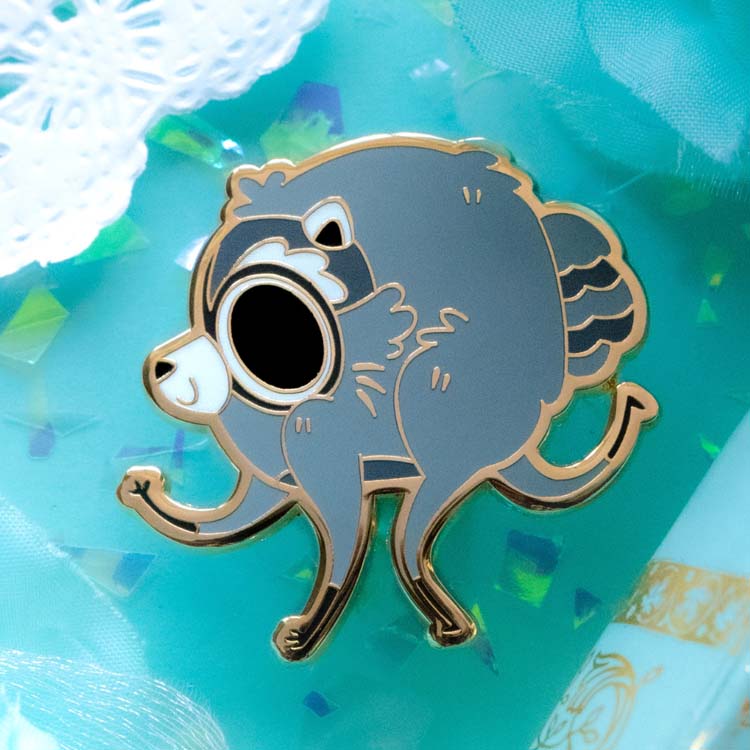 Jimothy Raccoon Pin Enamel Pin