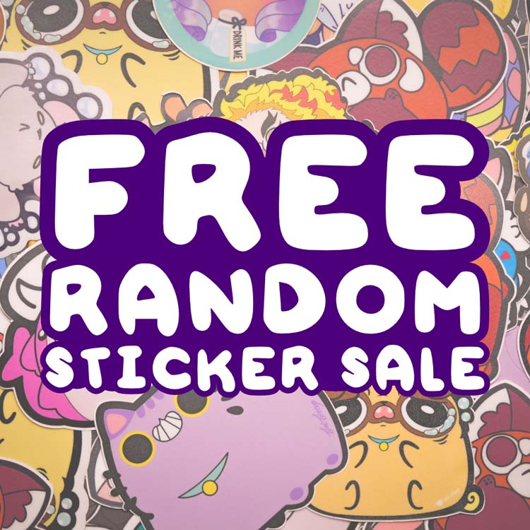 FREE RANDOM STICKER w/Stickerbook Purchase *automatically added to cart* Sticker