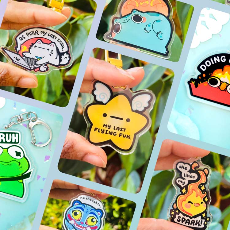 BUNDLE: 2 Charms Keychain