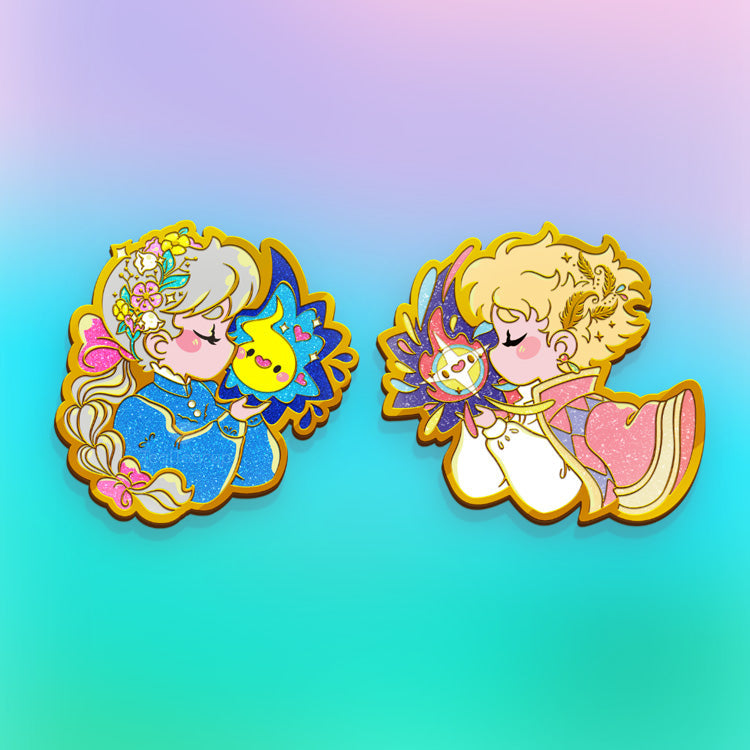 PREORDER: Grey Sophie "Catch a Falling Star" Pin (Glitter Variant) Enamel Pin