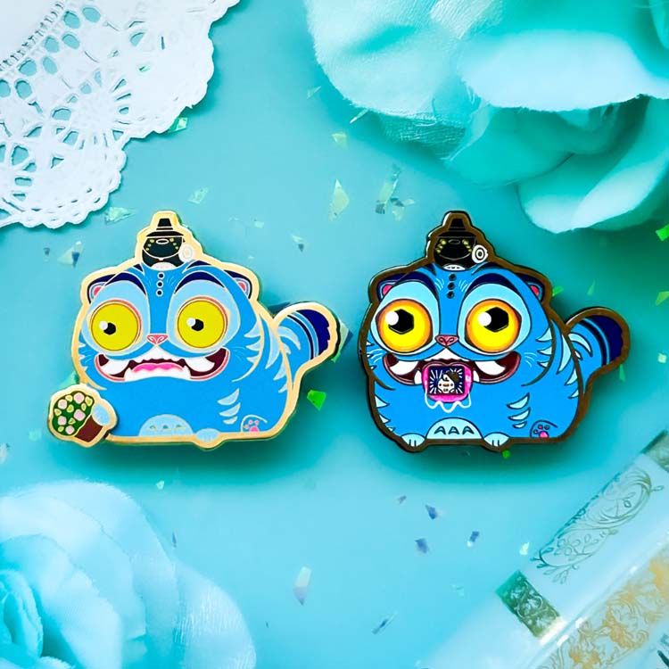 BUNDLE: 2 Derpy Tiger Pins Enamel Pin