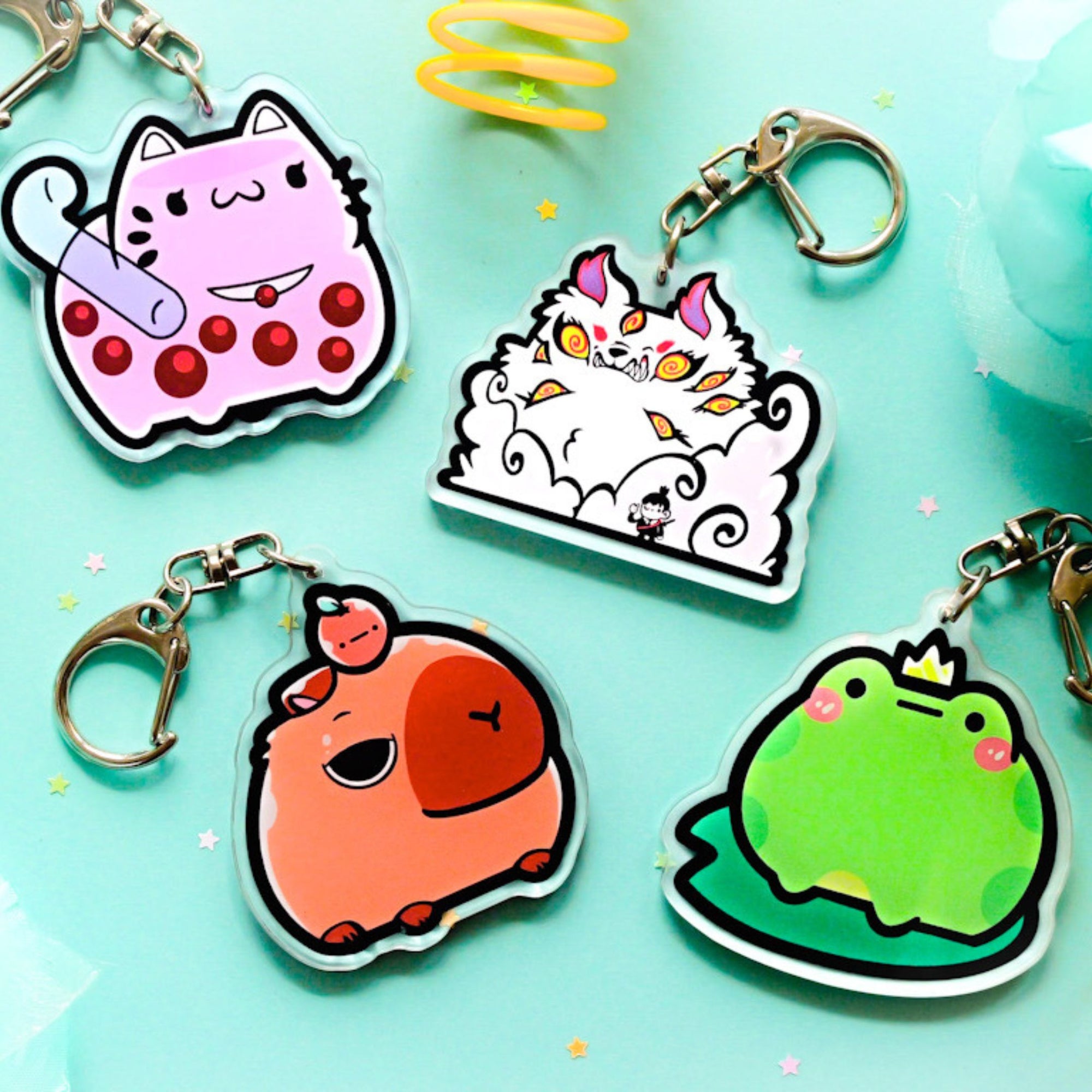 BUNDLE: 2 ChonkCat Charms Keychain