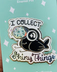 Shiny Things ChonkCrow Glitter Pin